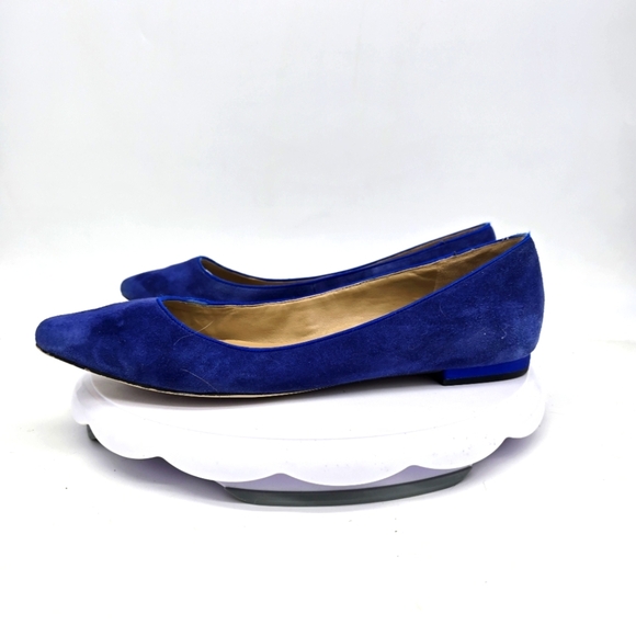 Talbots Shoe Women's 10.5M Edison Ballet Flat Slip On Suede Blue - Picture 1 of 7